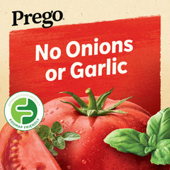 Prego sauce served on spaghetti illustrating hearty coverage