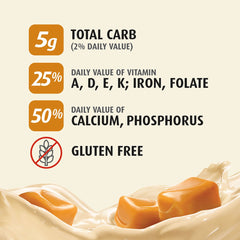 Premier Protein caramel texture closeup showing creamy consistency and flavor