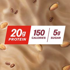 Premier Protein coffee held in hand to show bottle size and easy on-the-go use