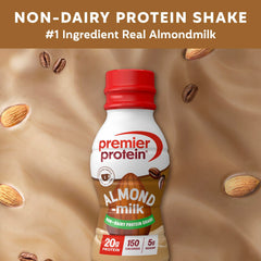 Premier Protein coffee nutrition label closeup highlighting 20g plant-based protein