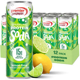Premier Protein Lemon Lime front can showing refreshing citrus and protein benefit