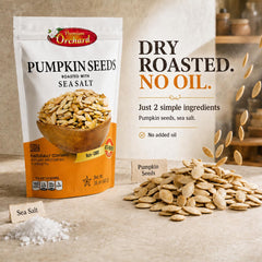 Premium Orchard seeds in a bowl ready to eat showcasing fresh roasted appeal