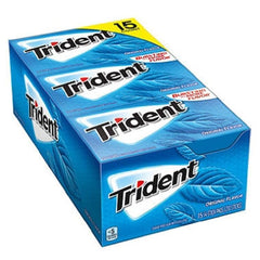 Prestige Living Trident gum box front showing pack size and portable freshness