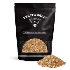 Presto Sales front packaging showing 1 lb bag and clear labeling benefit freshness