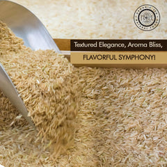 Pride Of India reclosable zipper close-up, keeps rice airtight for longer shelf life