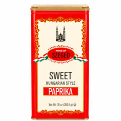 Pride Of Szeged front tin showing 10 oz packaging and clear branding