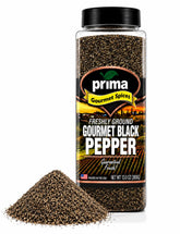 Prima Gourmet front label on 13 oz jar showing bold pepper branding and kosher badge