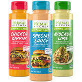 Primal Kitchen 3-pack front packaging showing three bottles and labels, highlights variety