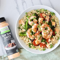 Primal Kitchen Chicken Dippin' Sauce served with chicken tenders for flavorful dipping