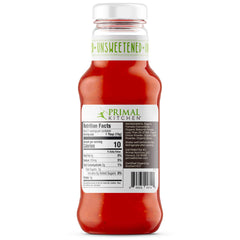 Primal Kitchen ketchup poured on fries, adds tangy flavor without sugar