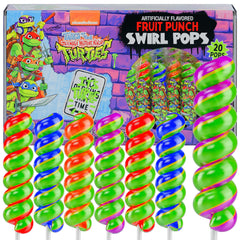 Primary Colors Candy front pack showing 20-count Ninja Turtles lollipops for easy party supply