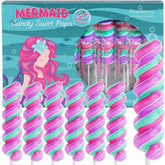 Primary Colors front packaging showing 20-count mermaid lollipops, ideal for themed parties