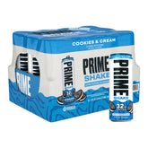 PRIME HYDRATION front can view showing cookies and cream flavor and convenience