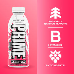 PRIME Hydration being poured into a glass to show refreshing appearance and hydration benefit