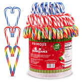 PRIMOXE front packaging showing 100-count holiday candy canes for large gatherings