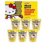 Prince Katsu front packaging shows Hello Kitty design and convenient six-pack benefit