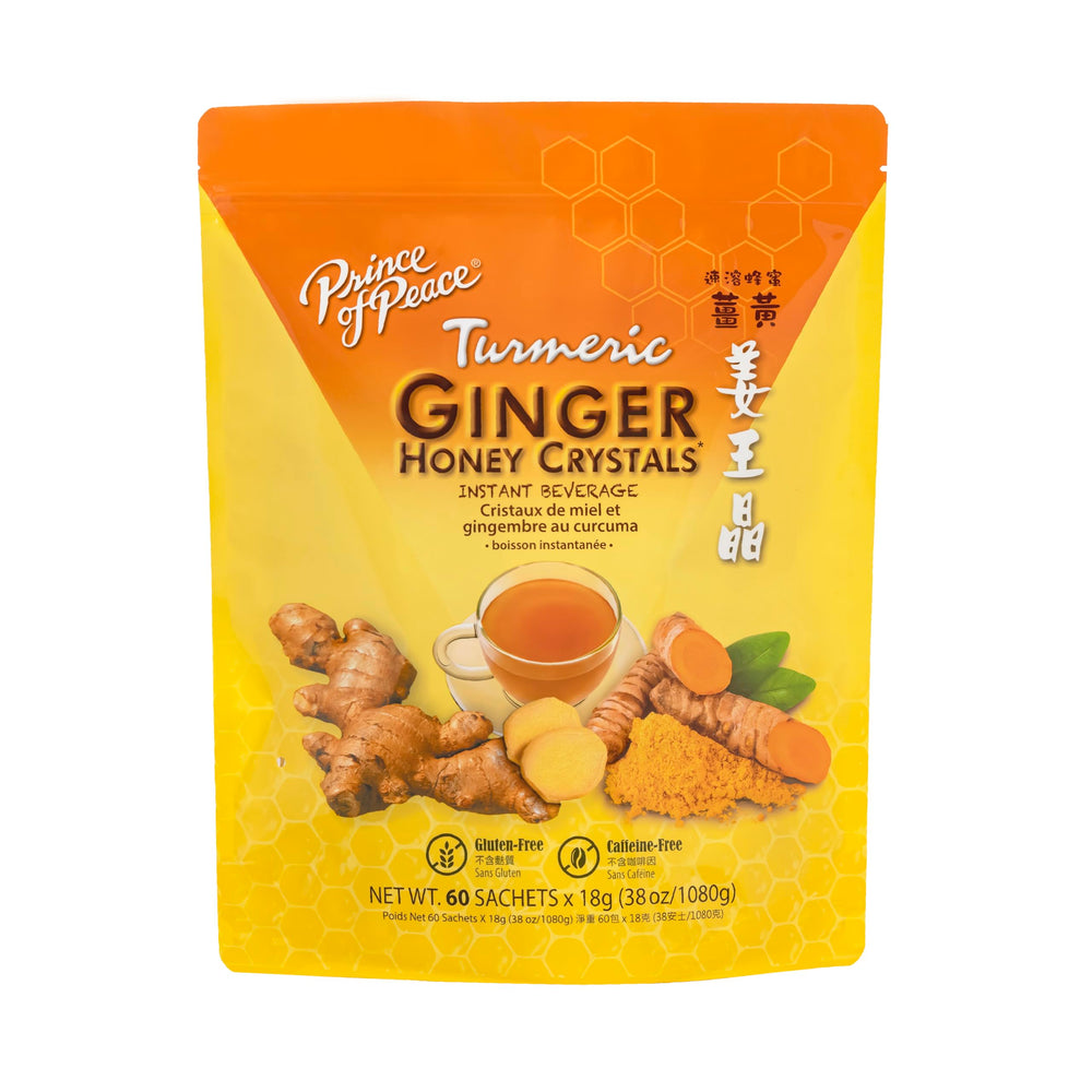 Prince of Peace front packaging showing 60-sachet value pack and benefits