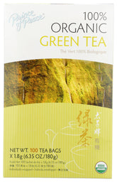 Prince Of Peace front packaging showing organic tea benefits and two-box set
