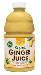 Prince Of Peace front label of organic ginger juice showing brand and product clarity