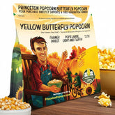 Princeton Popcorn front packaging shows 2 lb bag and Non-GMO label, clear purchase benefit