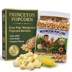 Princeton Popcorn front packaging showing product and weight benefit