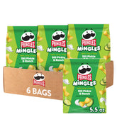 Pringles Mingles front of bag showing flavor and benefits