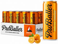 ProBaller orange front can showing branding and vibrant color for quick recognition