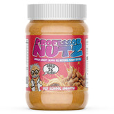 Professor Nutz front label showing organic low-calorie peanut butter benefits