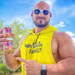 Professor Nutz chocolate peanut butter spread on toast in kitchen for satisfying snack