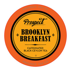 Prospect Tea Co. front packaging showing 40-count Brooklyn Breakfast for convenience