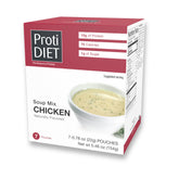 ProtiDIET front packaging showing seven pouches and product benefit convenience