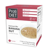 ProtiDIET front-of-box showing seven packets and clear benefits