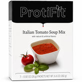 ProtiFit front packaging showing Italian Tomato flavor and benefits
