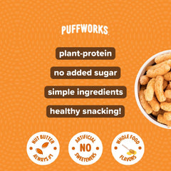Puffworks single-serve bag in a lunchbox offering convenient healthy snack option