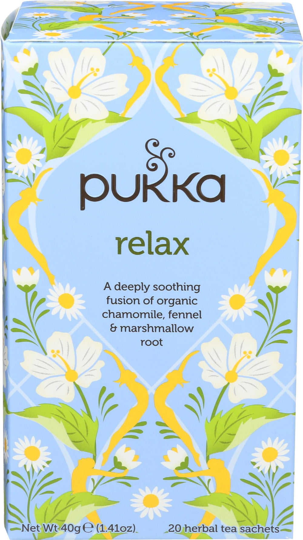Pukka front packaging showing box and brand for easy identification and choice
