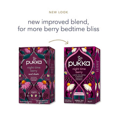 Pukka close-up of tea blend texture highlighting berries and herbs for rich aroma