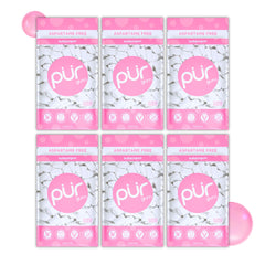 PUR Gum front packaging showing bubblegum bags and brand visibility for easy selection