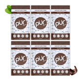 PUR Gum front packaging showing chocolate mint resealable bag and brand