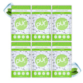 PUR Gum front packaging showing coolmint multi-pack and resealable bags for convenience