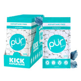 PUR Gum front packaging showing resealable pouch and wintergreen benefit