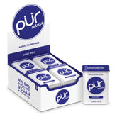 PUR Polar Mint front tin showing clean branding and compact design for portability