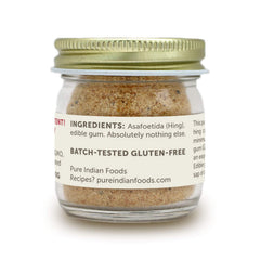 PURE INDIAN FOODS powder close-up showing fine texture and concentrated aroma