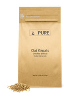 PURE ORIGINAL INGREDIENTS front packaging showing 10 lb bag and product label, clear pantry storage benefit