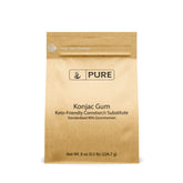 PURE ORIGINAL INGREDIENTS front package showing 8 oz konjac powder and clear labeling for purity