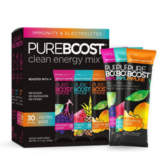 Pureboost front packaging combo 30ct showing product and benefits