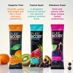 Pureboost mixed drink in glass displaying refreshing color and hydration benefit