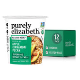Purely Elizabeth front packaging showing apple cinnamon flavor and organic badge