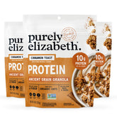 purely elizabeth front packaging showing three 8oz bags and product branding benefit pantry-ready