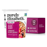 purely elizabeth front packaging showing mixed berry cup and benefits