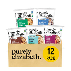 purely elizabeth front packaging showing full variety pack for quick breakfasts